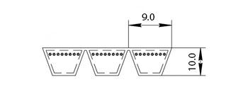 3v - Многоручьевые клиновые ремни — MULTIBELT